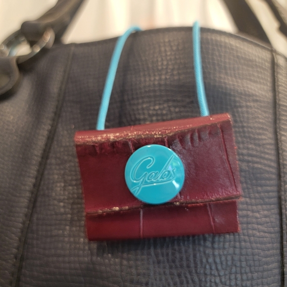 Gabs Leather Tote Navy Blue NWOT - Picture 10 of 16